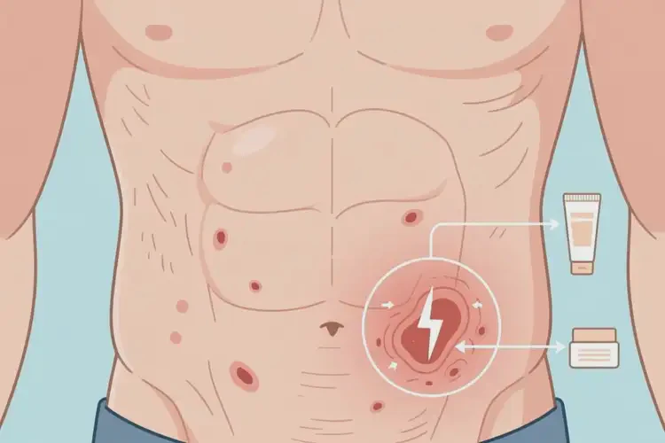 男性肚子容易起濕疹能夠徹底治愈嗎(圖3)