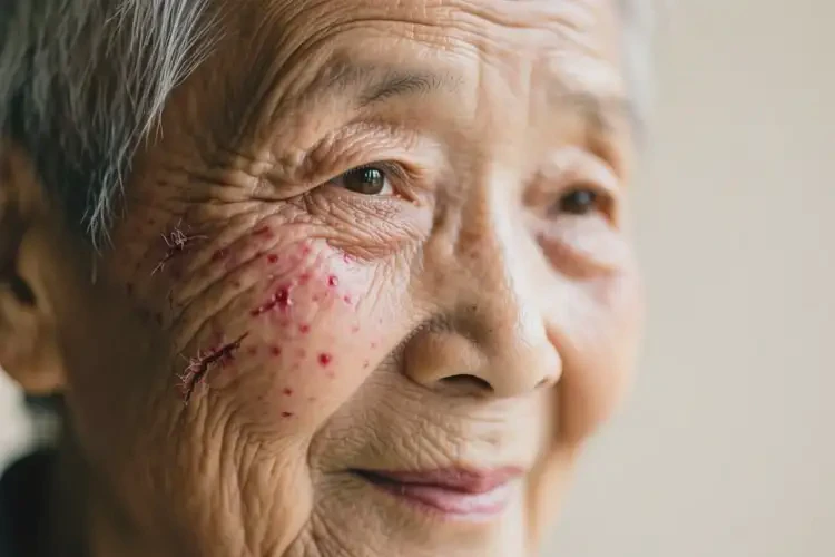 老年人臉上有濕疹不管它會(huì)自己痊愈嗎(圖3)