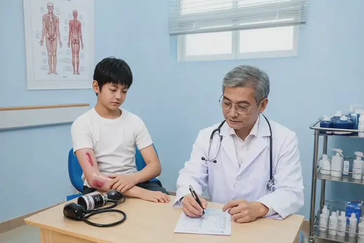 青少年手臂偶爾起濕疹能夠徹底治愈嗎(圖2)