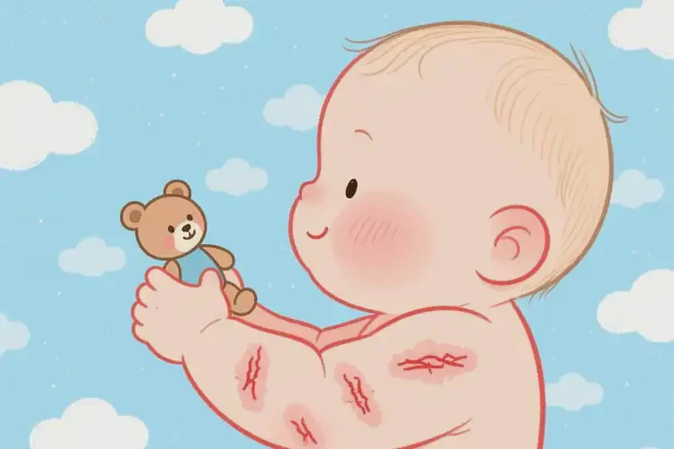 嬰兒身上經(jīng)常起濕疹不管它會自己痊愈嗎(圖2)