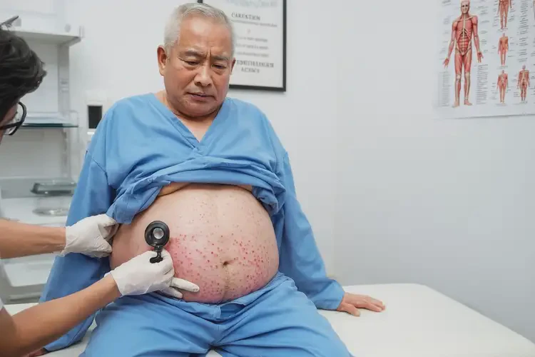 老年人肚子上經(jīng)常長濕疹能徹底自愈嗎(圖3)