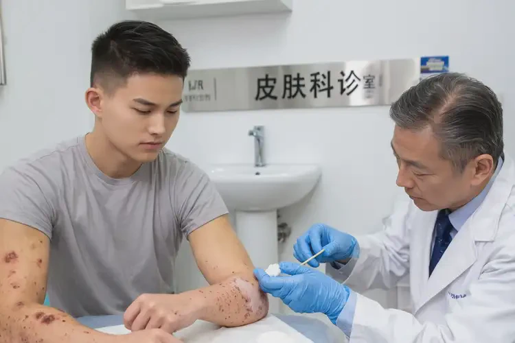 青年人手臂上起湿疹能够彻底治愈吗(图3)