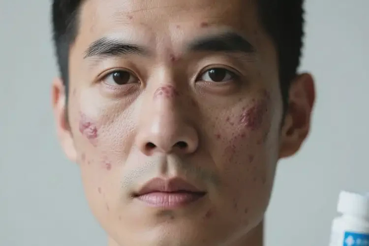 男人面部出濕疹可不可以徹底自愈(圖1)