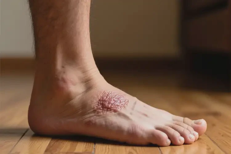 男生腳上偶爾長(zhǎng)濕疹不管它會(huì)自己痊愈嗎(圖3)