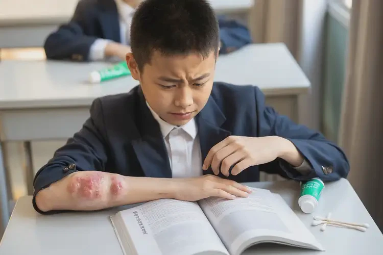 中學(xué)生手臂上經(jīng)常起濕疹可以徹底自愈嗎(圖4)