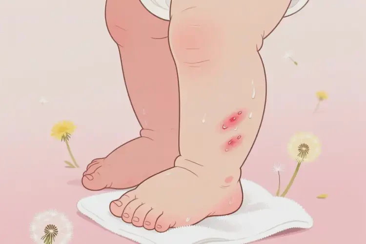 寶寶小腿偶爾長濕疹不管它會自己自愈嗎(圖2)