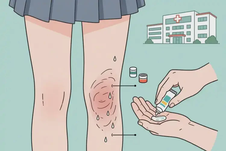 大學生大腿上長濕疹能夠徹底治愈嗎(圖3)