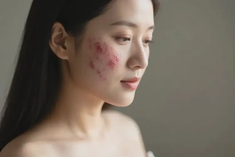 產(chǎn)婦臉上偶爾起濕疹不管它會自己自愈嗎(圖1)