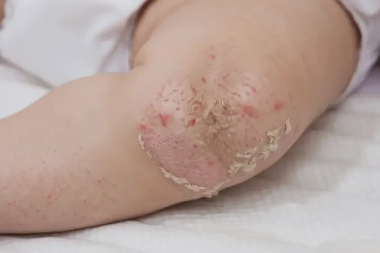 嬰幼兒大腿起濕疹能夠徹底治愈嗎(圖1)