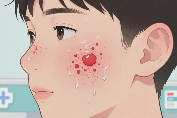 青少年面部偶尔长湿疹不管它会自己自愈吗(图4)