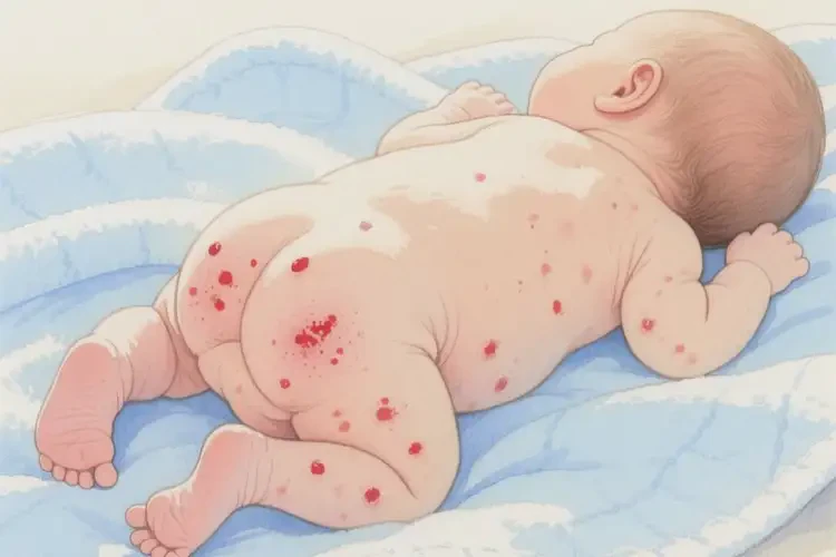 新生兒屁股上容易長濕疹不管它會自己自愈嗎(圖3)