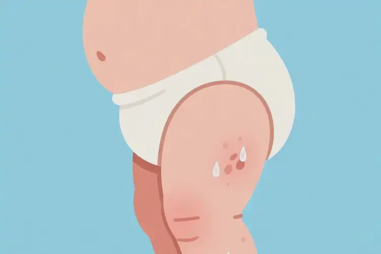 新生兒肛周出現(xiàn)濕疹可以徹底自愈嗎(圖1)