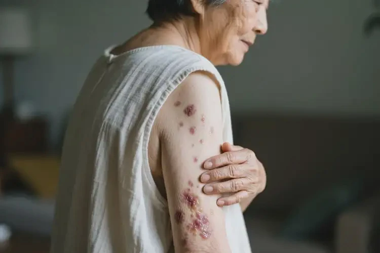 老人全身出現(xiàn)濕疹不管它會(huì)自己自愈嗎(圖3)