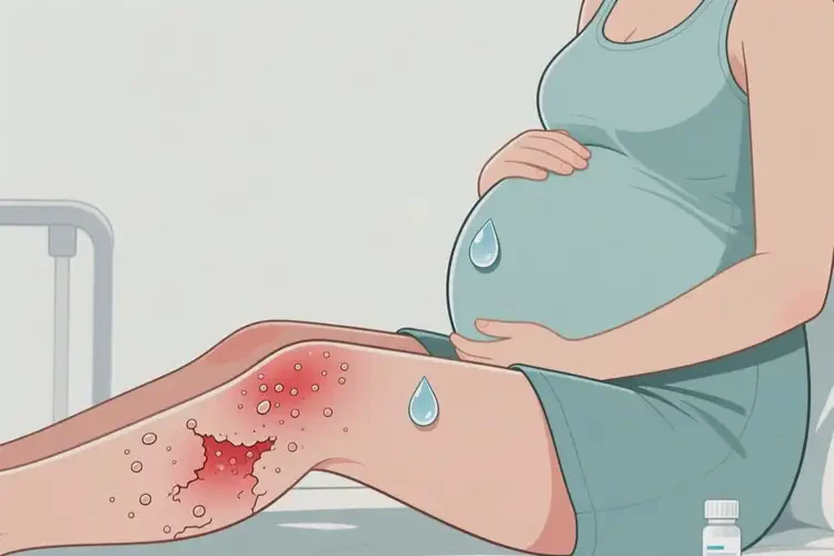 孕婦小腿起濕疹可以徹底自愈嗎(圖1)
