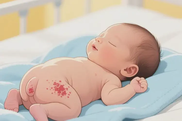 新生兒屁股上出濕疹可以徹底自愈嗎(圖4)