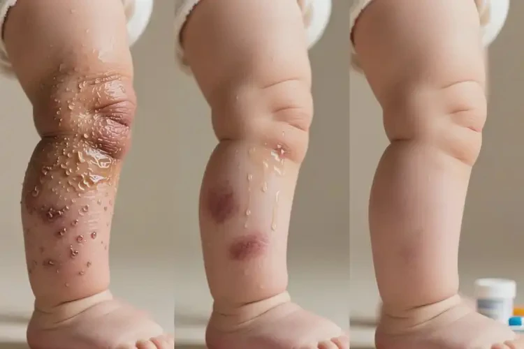 寶寶小腿偶爾長(zhǎng)濕疹可以徹底自愈嗎(圖1)