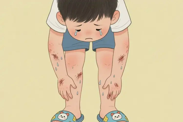 小學(xué)生四肢偶爾起濕疹不管它會自己好嗎(圖1)