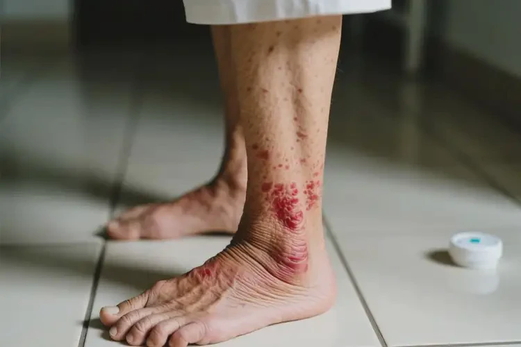 老年人四肢出濕疹不管它會自己好嗎(圖1)