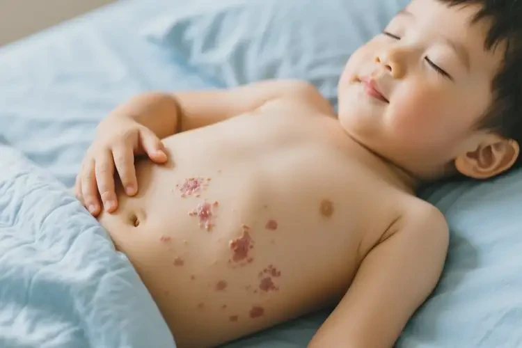 小孩肚子起濕疹不管它會(huì)自己痊愈嗎(圖2)