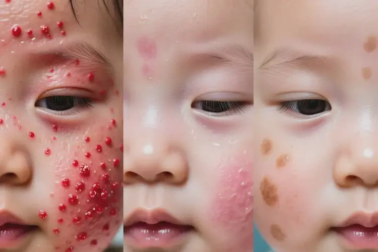 寶寶臉上出濕疹能靠自己自愈嗎(圖1)