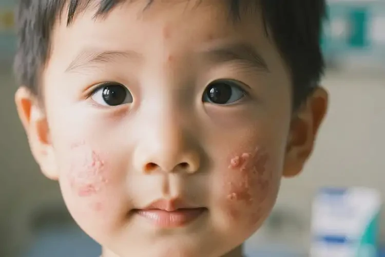 少儿面部经常起湿疹不管它会自己痊愈吗(图4)