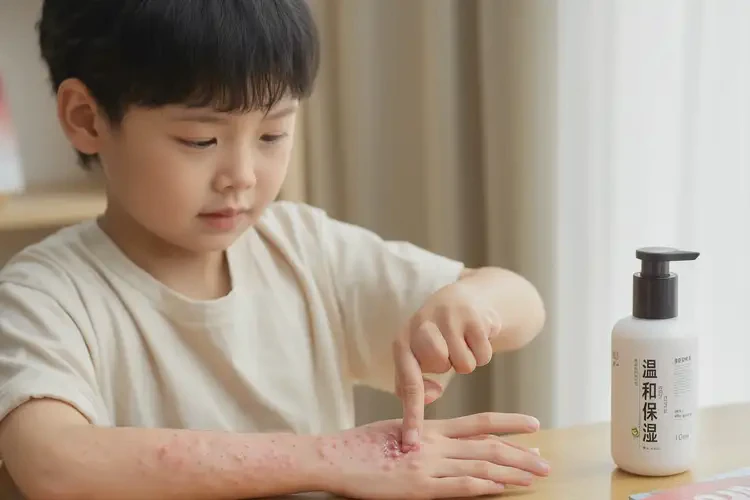 小孩手上出濕疹不管它會(huì)自己痊愈嗎(圖2)