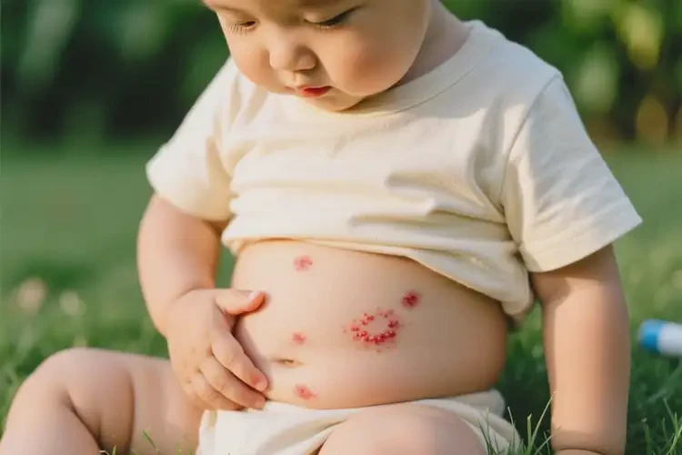 小孩肚子上偶尔起湿疹能靠自己自愈吗(图4)