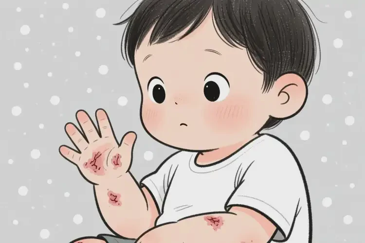 幼兒手上經(jīng)常長濕疹不管它會自己自愈嗎(圖1)