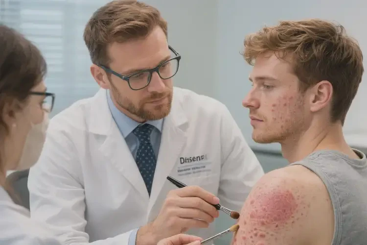 男人身上出濕疹不管它會自己痊愈嗎(圖1)