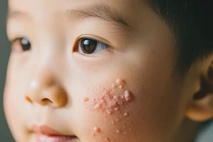 孩子面部長濕疹不管它會自己好嗎(圖4)