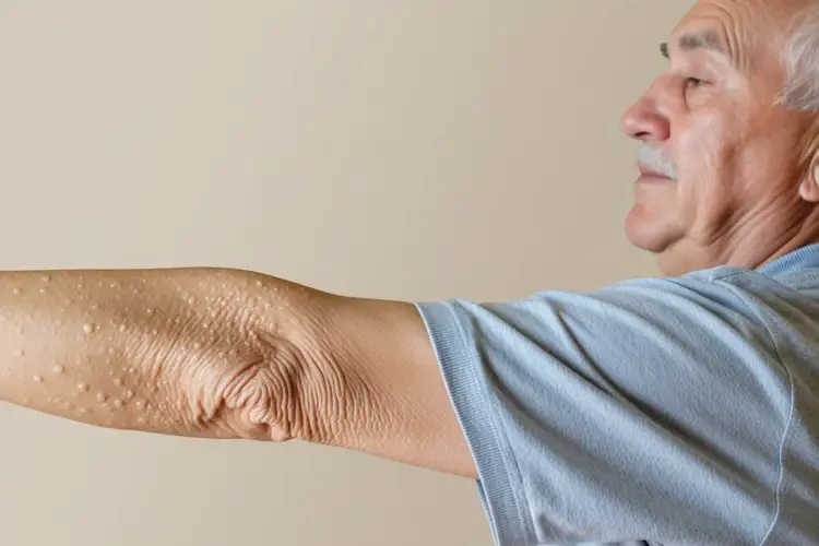 老年人手臂上出现湿疹不管它会自己痊愈吗(图3)