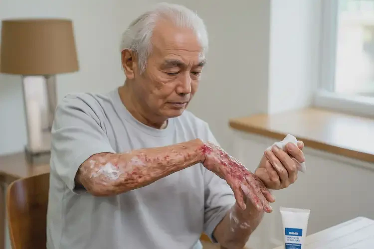 高齡老人手臂有濕疹不管它會自己好嗎(圖3)