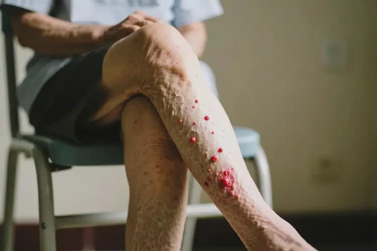 老人小腿上容易起濕疹不管它會自己痊愈嗎(圖3)