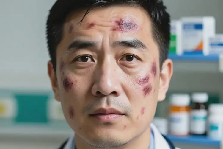 男人臉上偶爾長(zhǎng)濕疹能不能徹底自愈(圖1)