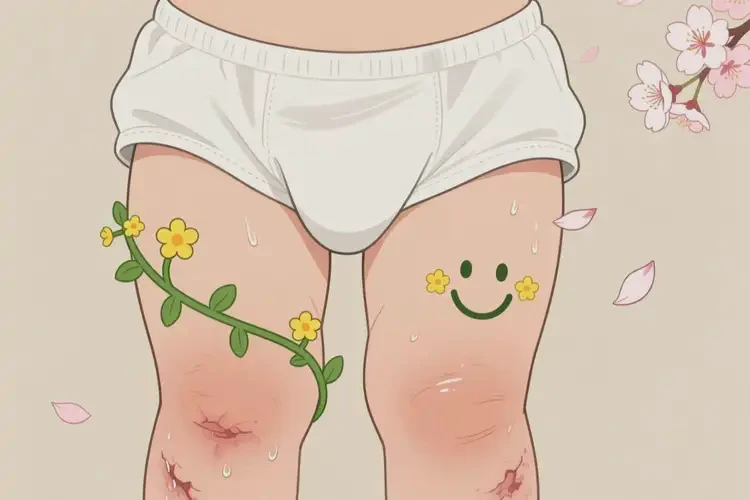 幼兒大腿上容易長濕疹能靠自己自愈嗎(圖1)