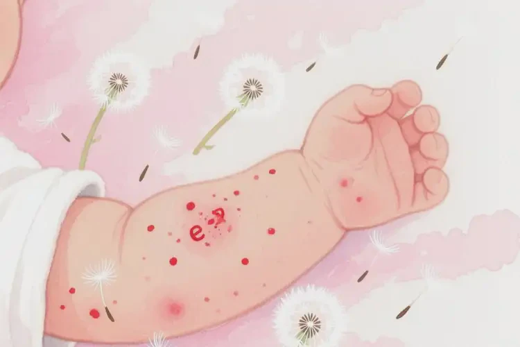 新生兒身上起濕疹能靠自己自愈嗎(圖2)