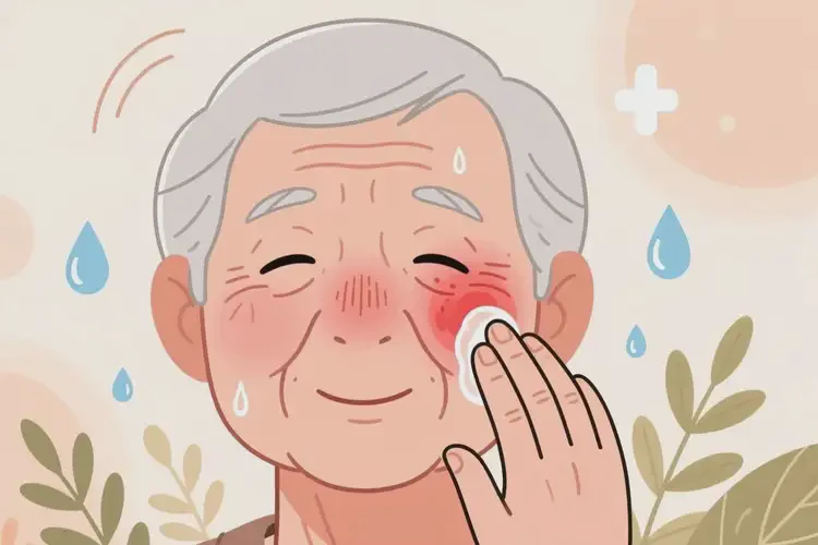 老年人面部偶爾長濕疹能夠徹底治愈嗎(圖2)