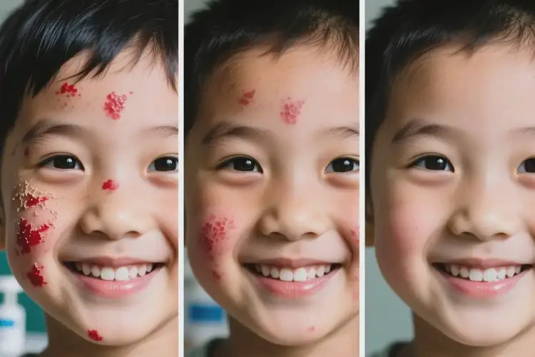 少兒臉上長(zhǎng)濕疹能徹底自愈嗎(圖1)