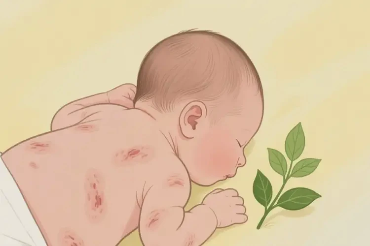 新生兒身上起濕疹能靠自己自愈嗎(圖1)