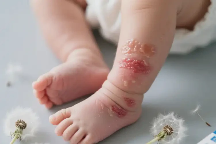 新生兒小腿上偶爾長(zhǎng)濕疹可不可以徹底自愈(圖1)