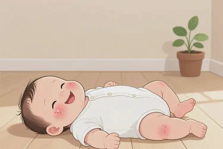 小兒身上容易長濕疹不管它會(huì)自己自愈嗎(圖4)