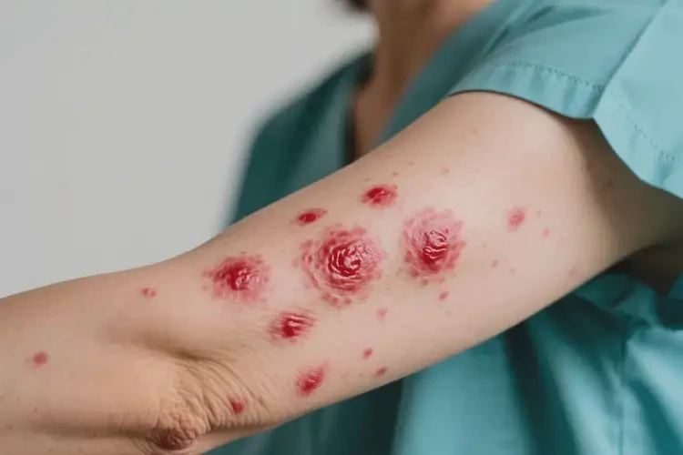 女人手臂有濕疹可以徹底自愈嗎(圖4)