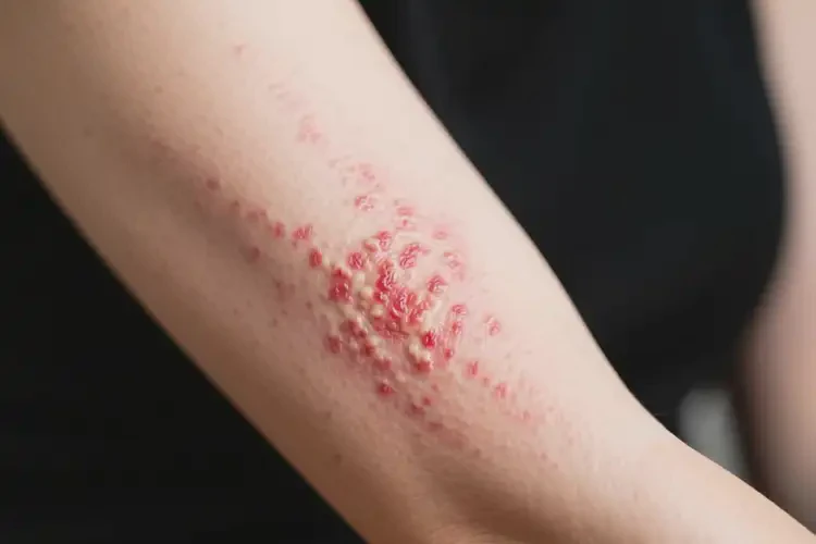 女人手臂有濕疹可以徹底自愈嗎(圖1)