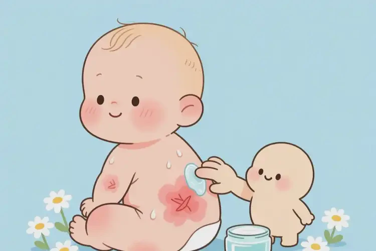 新生兒屁股上容易起濕疹能徹底自愈嗎(圖3)