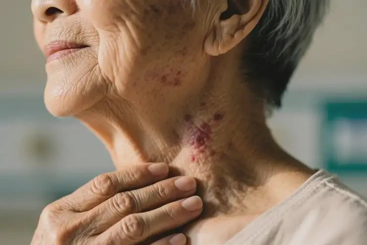 高齡老人脖子出現(xiàn)濕疹能徹底自愈嗎(圖4)
