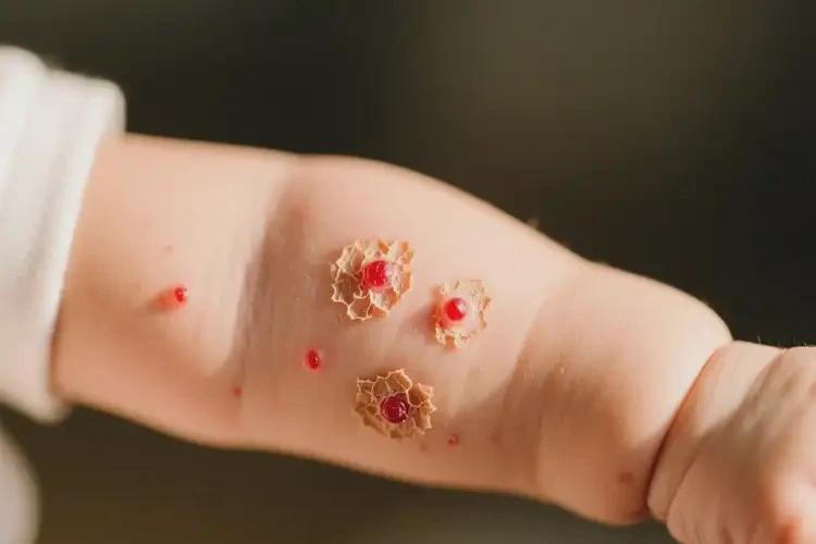 嬰兒手臂上長濕疹不管它會自己自愈嗎