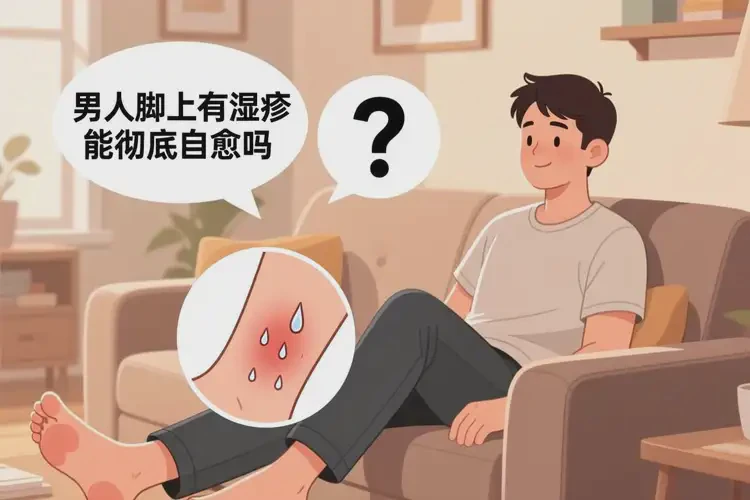 男人腳上有濕疹能徹底自愈嗎(圖2)