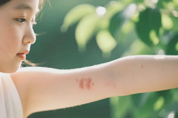 女生手臂上有濕疹不管它會(huì)自己自愈嗎(圖4)