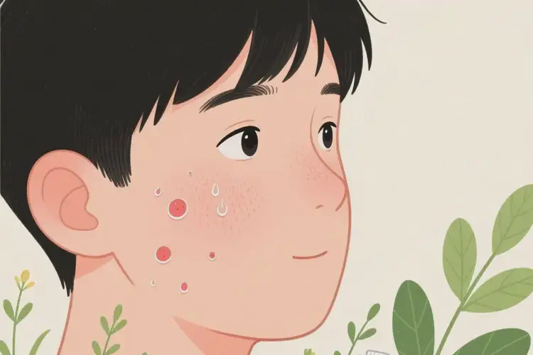 男生面部長濕疹能徹底自愈嗎(圖2)