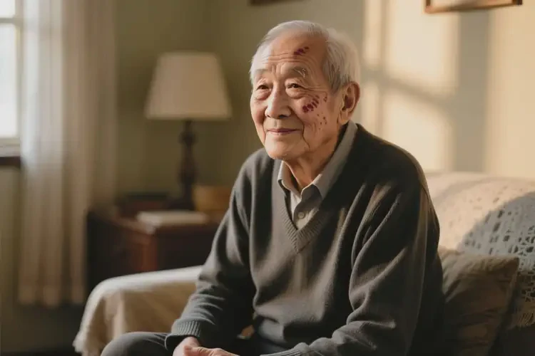 老人臉上容易長濕疹不管它會自己好嗎(圖2)